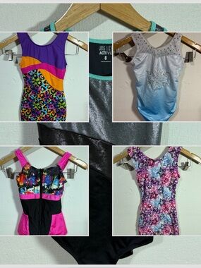 Five Girls Gymnastics Leotards Size 6/7/8